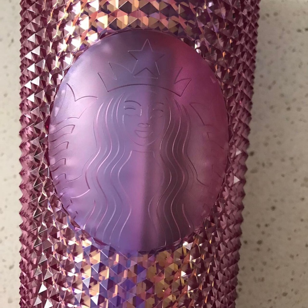 Brand new disney world 50th anniversary starbucks iridescent pink tumbler - Picture 5 of 7